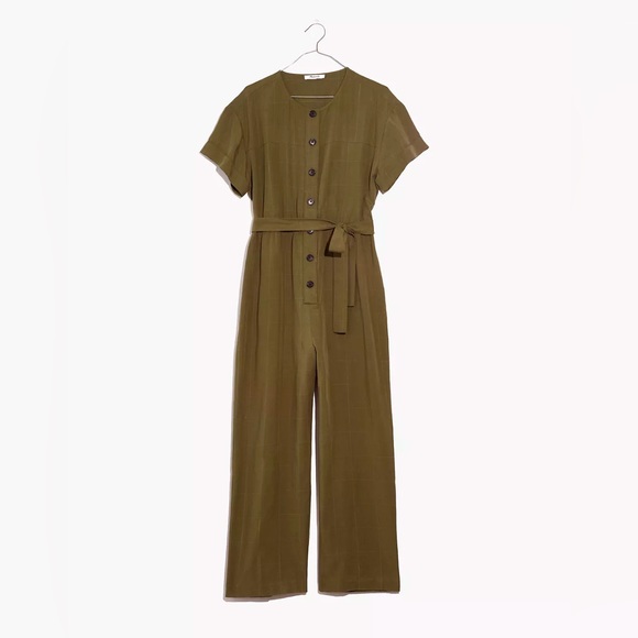 Madewell Short-Sleeved Belted Jumpsuit (S) - Picture 9 of 10